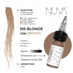 Nuva Colors – 105 Blonde – 15ML (REACH 2023) - immagine 2