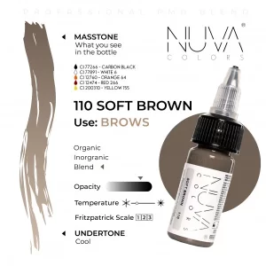 Nuva Colors – 110 Soft Brown – 15ML (REACH 2023) - immagine 2