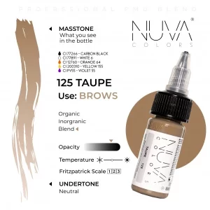 Nuva Colors – 125 Taupe – 15ML (REACH 2023) - immagine 2