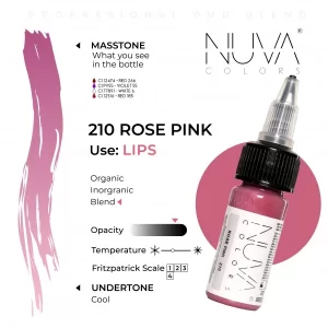 Nuva Colors – 210 Rose Pink – 15ML (REACH 2023) - immagine 2