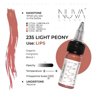 Nuva Colors – 235 Light Peony – 15ML (REACH 2023) - immagine 2