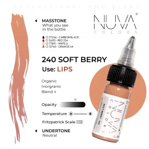Nuva Colors – 240 Soft Berry – 15ML (REACH 2023) - immagine 2