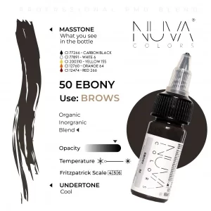 Nuva Colors – 50 Ebony – 15ML (REACH 2023) - immagine 2