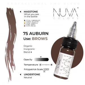 Nuva Colors – 75 Auburn – 15ML (REACH 2023) - immagine 2