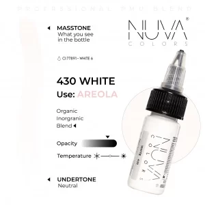 Nuva Colors – 430 White – 15ML (REACH 2023) - immagine 2