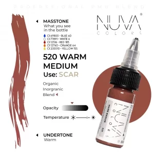 Nuva Colors – 520 Warm Medium – 15ML (REACH 2023) - immagine 2