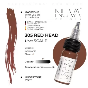 Nuva Colors – 305 Red Head – 15ML (REACH 2023)
