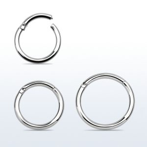 Anello Con Clicker Sterile in Titanio